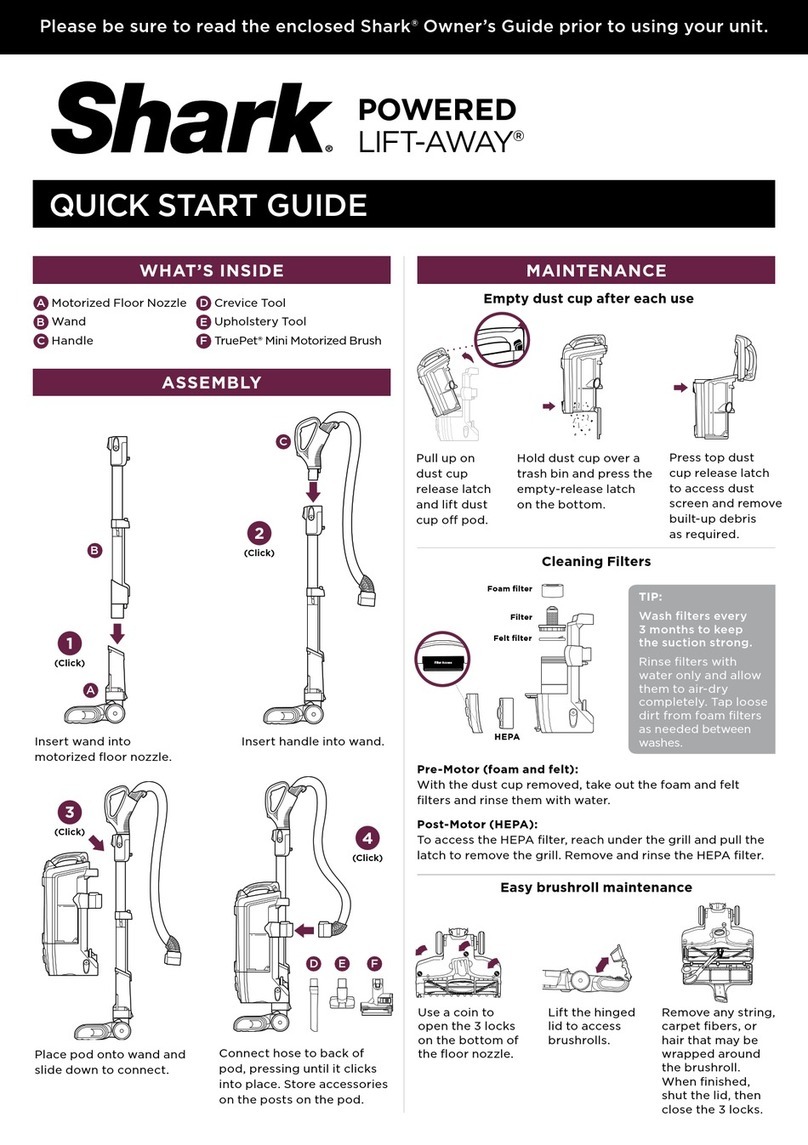 SharkNinja Operating POWERED Lift-Away quick start guide