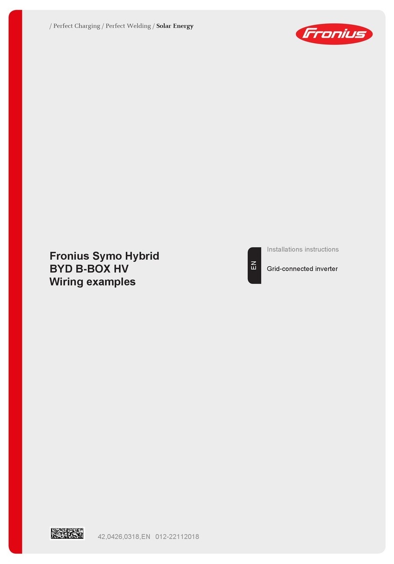 FRO­NIUS Symo Hybrid BYD B-BOX HV User manual