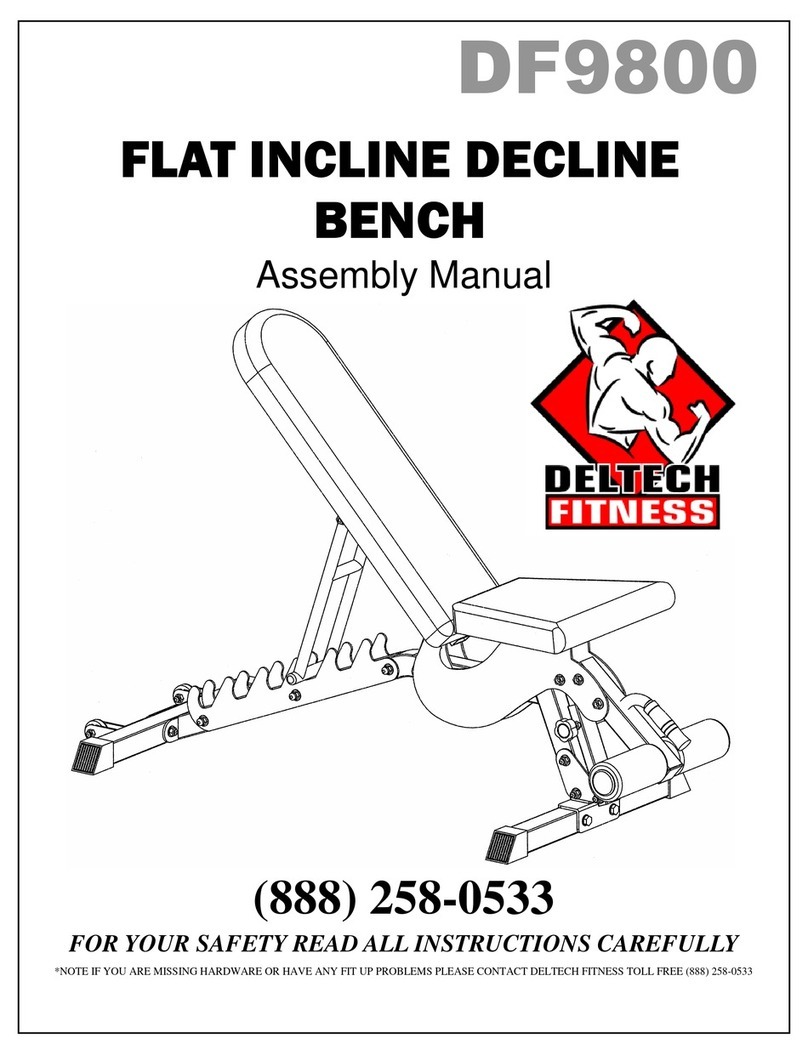 Deltech Fitness DF9800 User manual