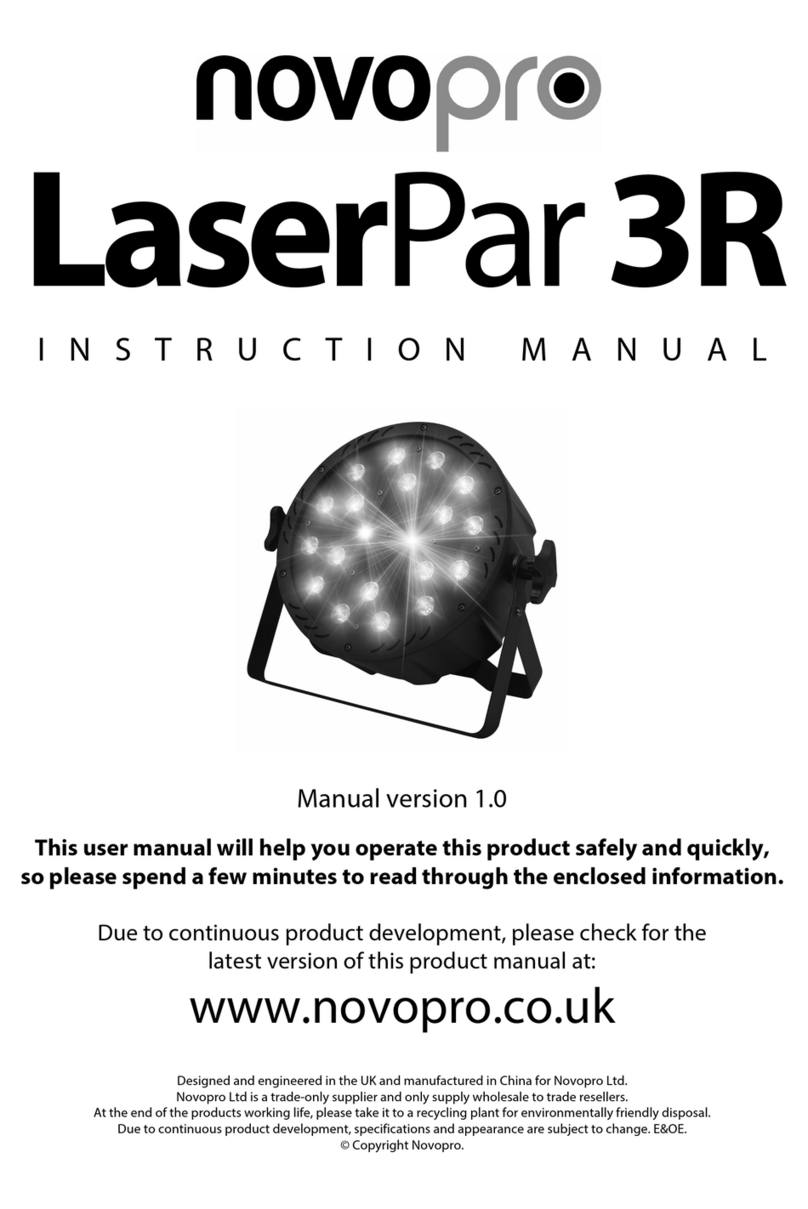 Novopro LaserPar 3R instruction manual