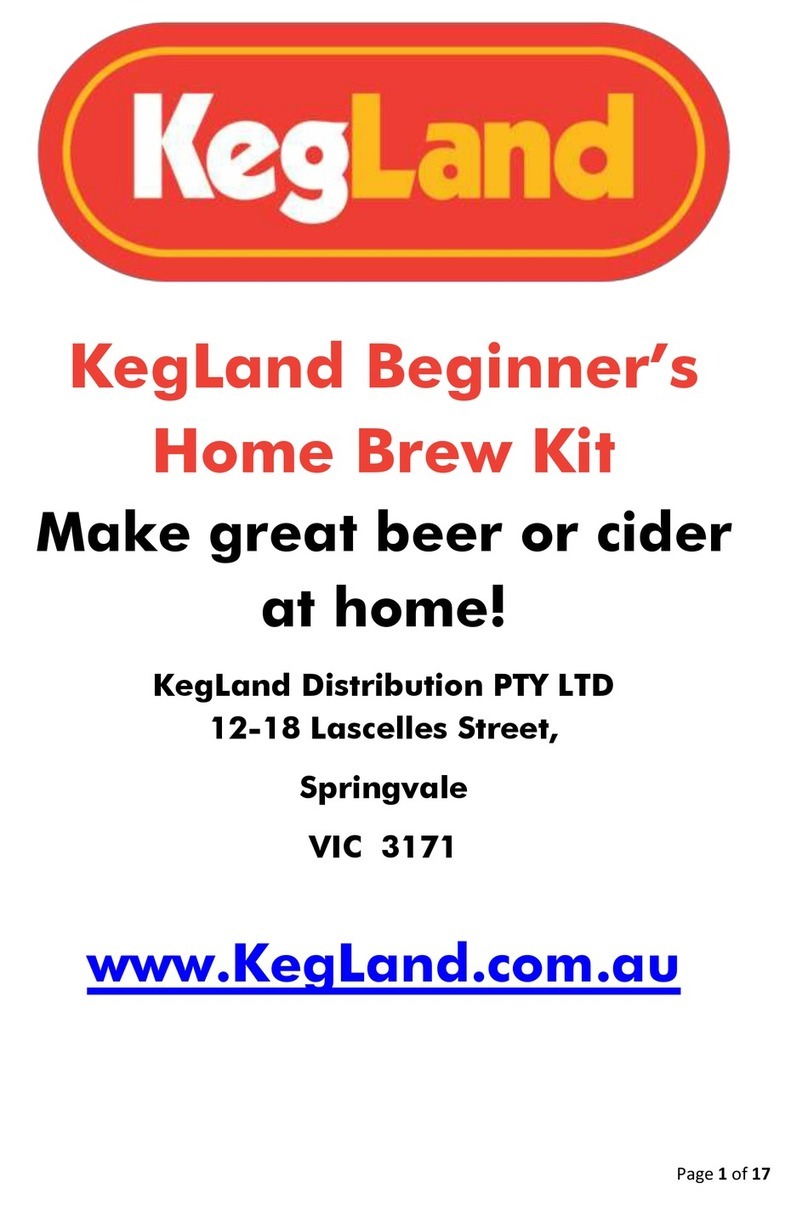 KegLand Beginner's Home Brew Starter Kit manual