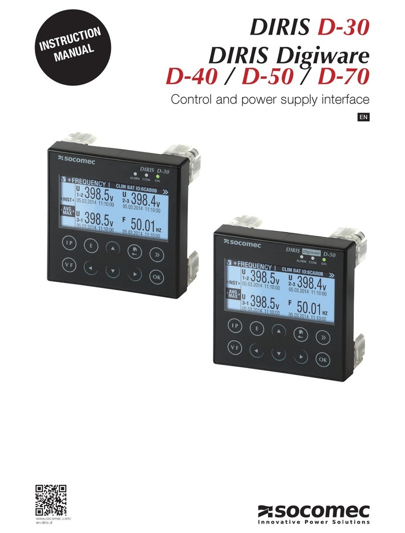 socomec DIRIS D-30 instruction manual