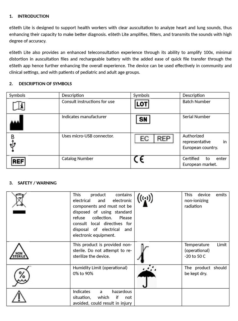 Tech4Life eSteth Lite User manual