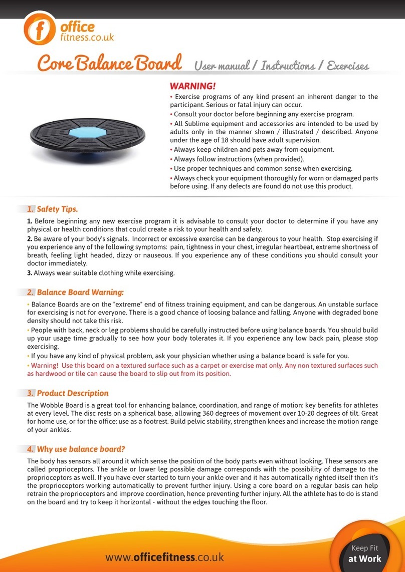 Office Fitness Core Balance Board user manual