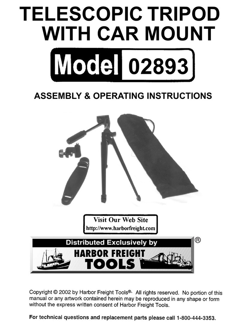 Harbor Freight Tools 02893 Assembly & operating instructions