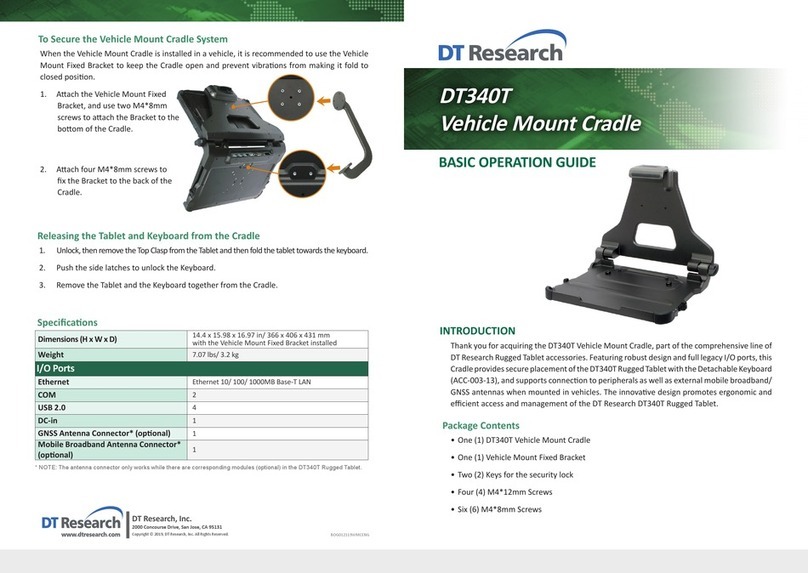 DT Research DT340T Assembly instructions