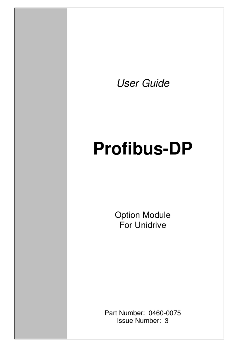 Control Techniques Profibus-DP User manual Control Techniques Profibus-DP User manual