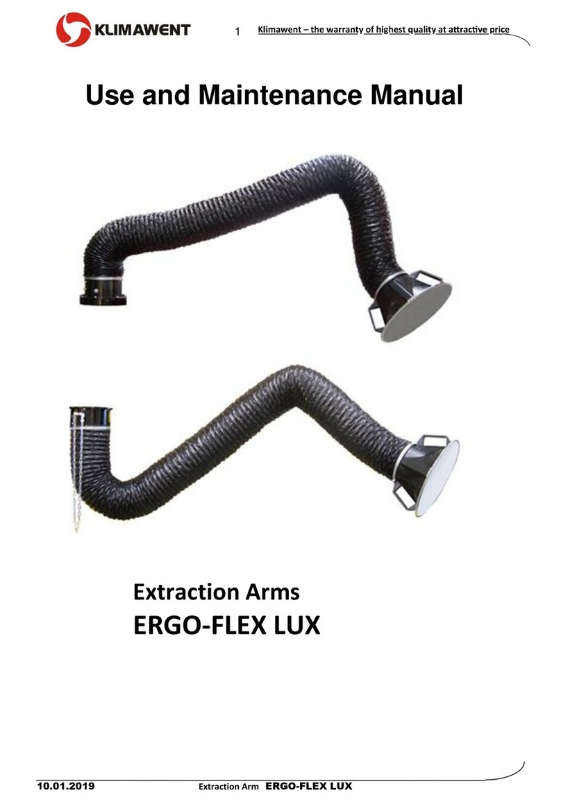Klimawent ERGO-FLEX LUX Use and maintenance manual