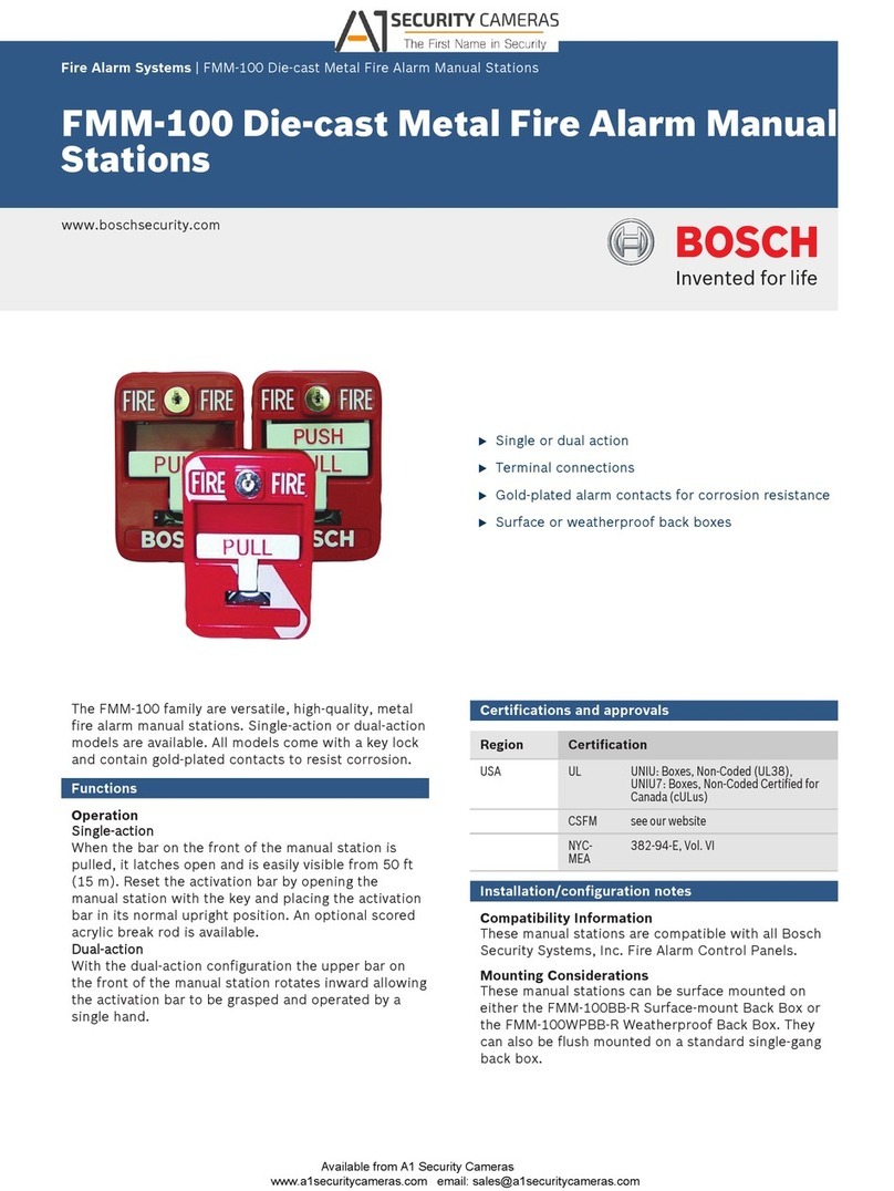 Bosch FMM-100 Series User manual