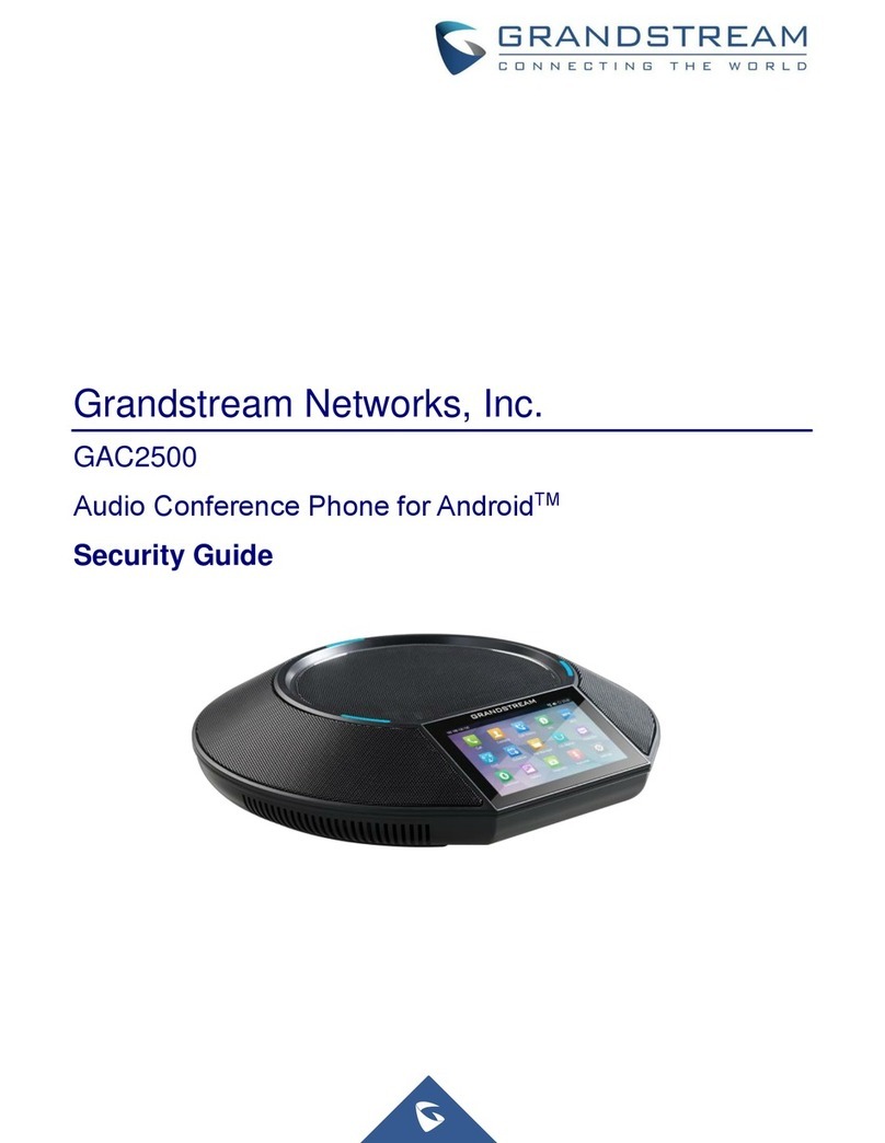 Grandstream Networks GAC2500 Security guide