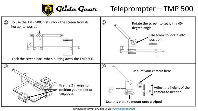 Glide Gear TMP 500 quick start guide