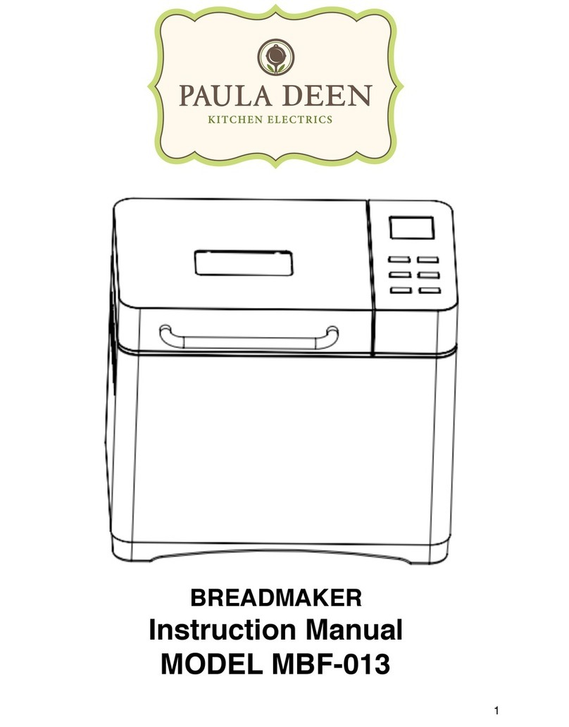 Paula Deen MBF-013 instruction manual