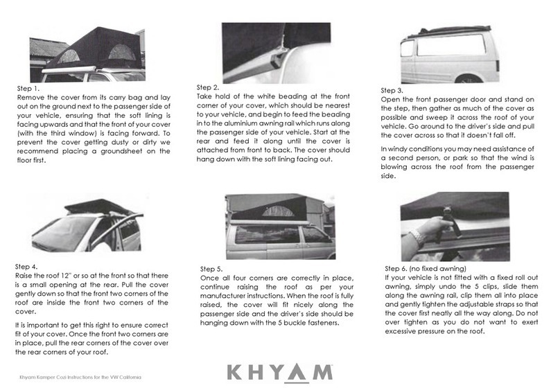 Khyam Kamper Cozi instructions