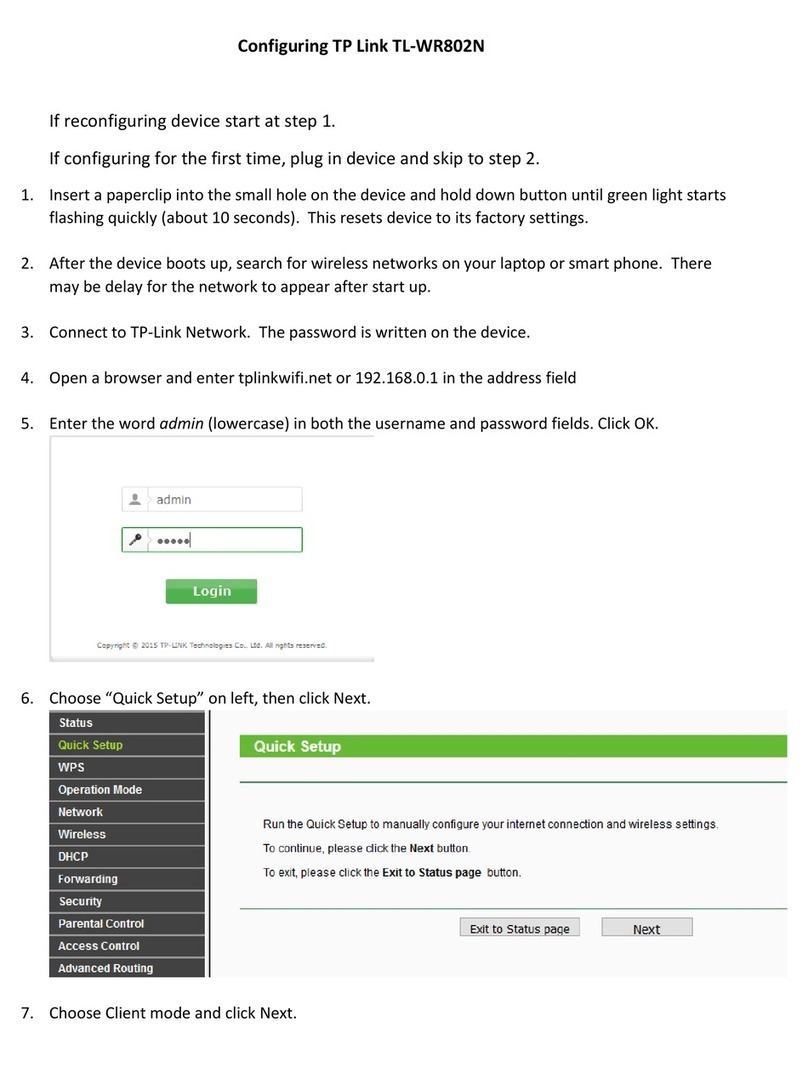 TP-Link TL-WR802N User manual