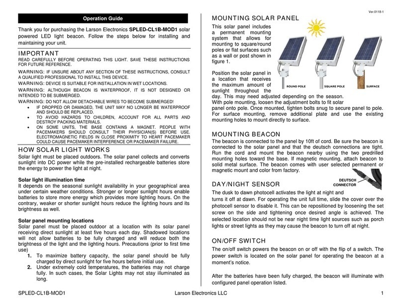 Larson Electronics SPLED-CL1B-MOD1 Operation guide