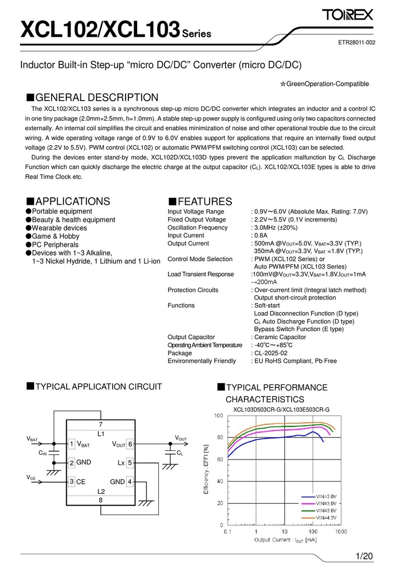 Torex XCL102 Series manual