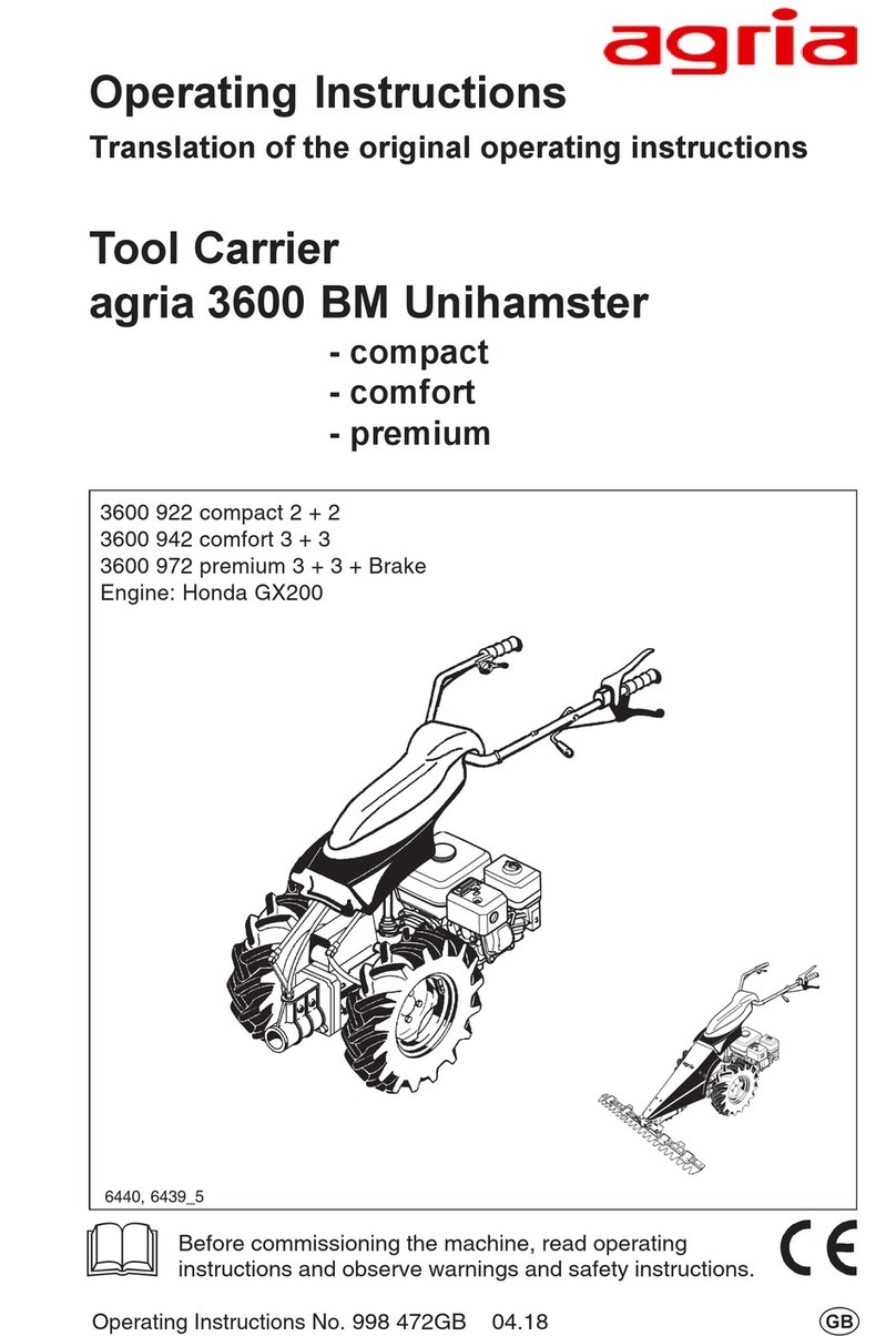 Agria 3600 BM Unihamster compact operating instructions