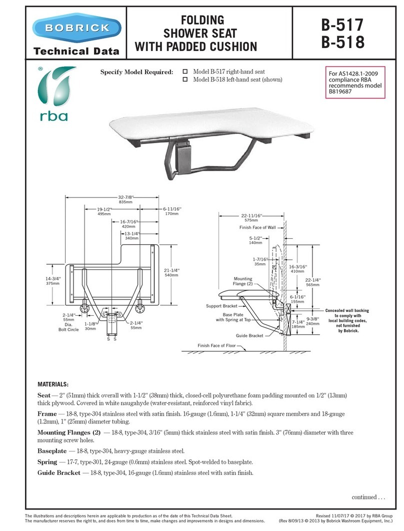 Bobrick B-517 Instruction manual