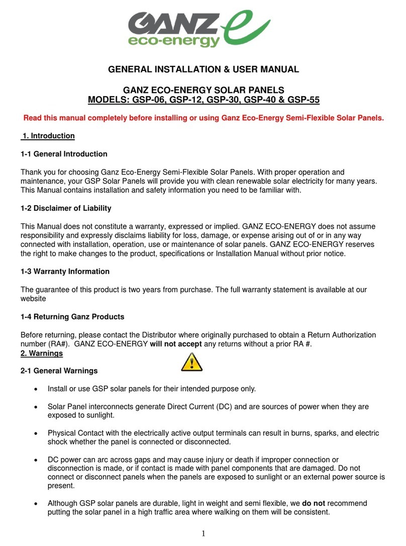 Ganz GSP-06 GENERAL INSTALLATION & USER MANUAL