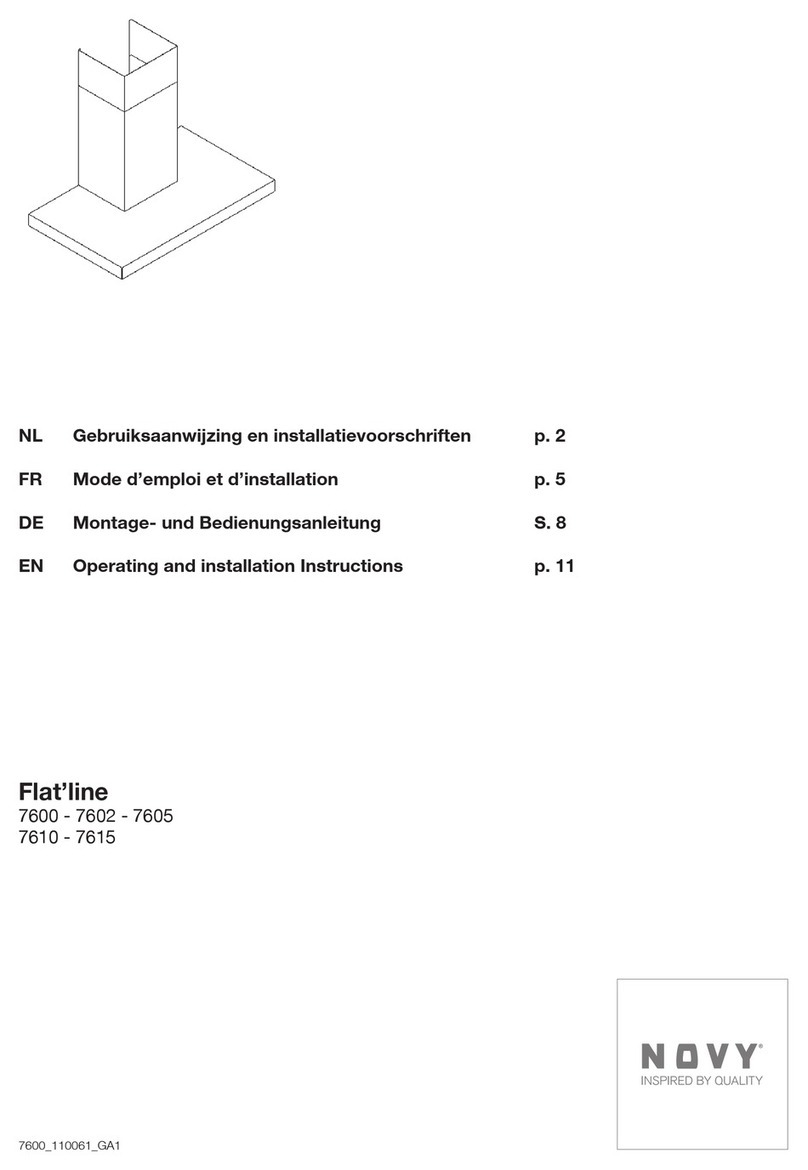 Novy Flat'line 7600 Operating and installation instructions