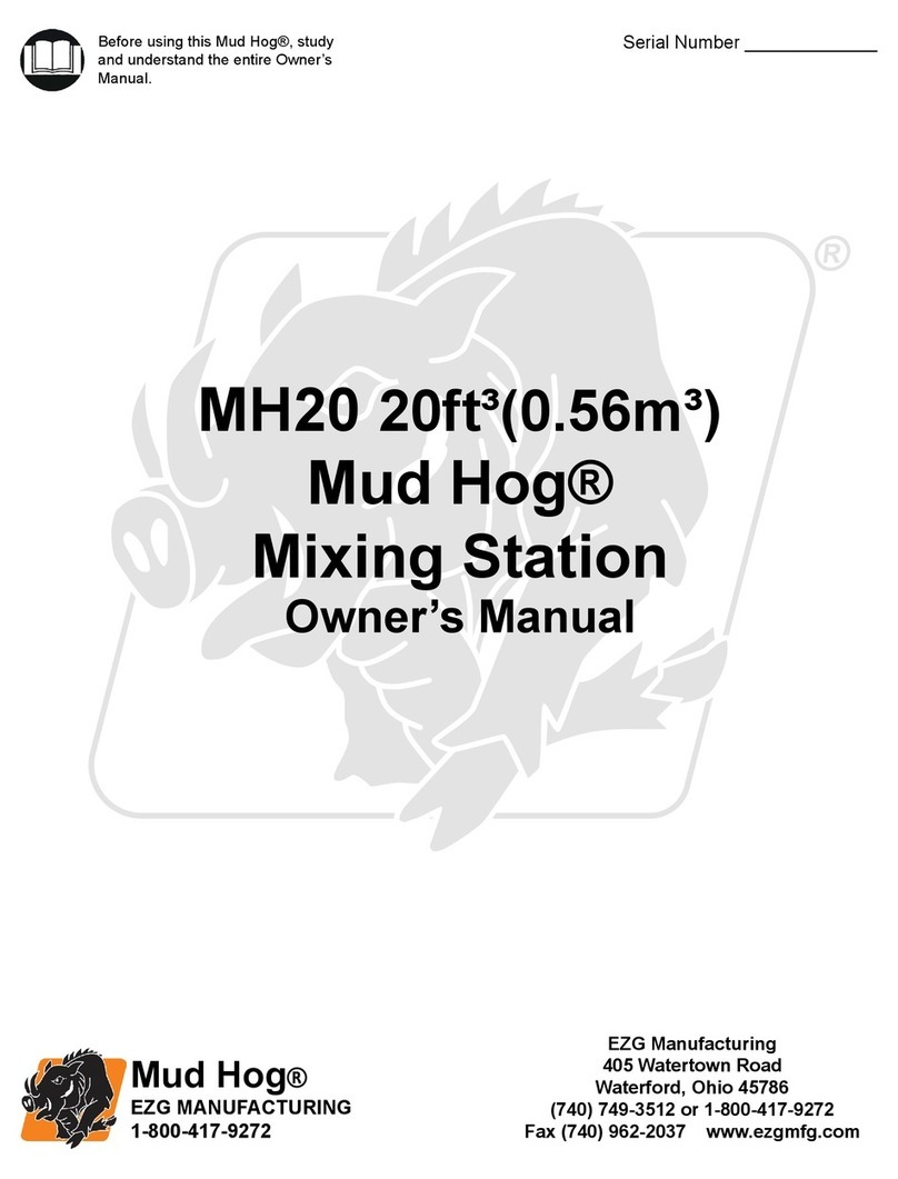 EZG Mud Hog MH20 owner's manual