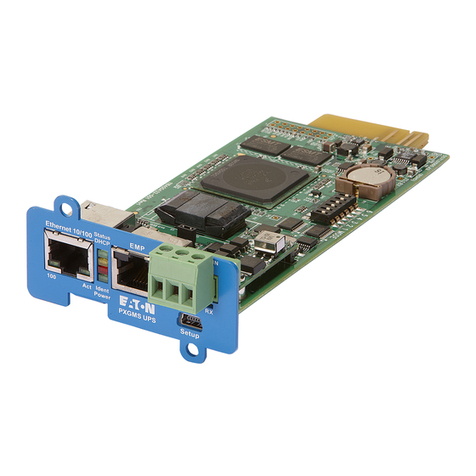 Eaton PXGMS Power Xpert Gateway Minislot UPS Programming manual