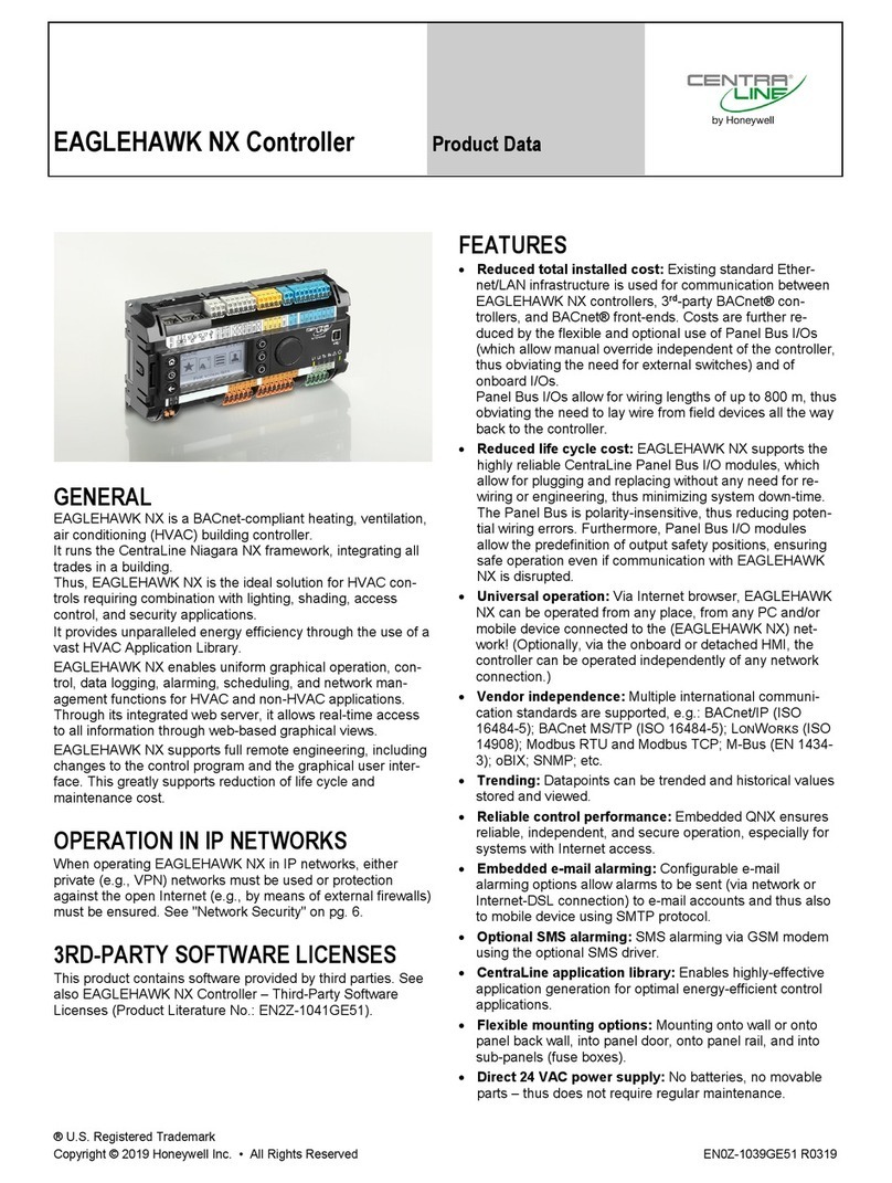 CentraLine EAGLEHAWK NX Operation manual
