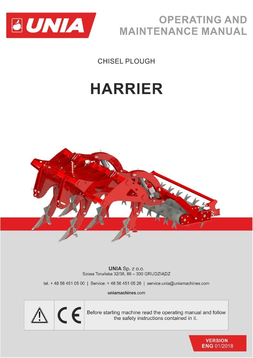 UNIA HARRIER Operating instructions UNIA HARRIER Operating instructions