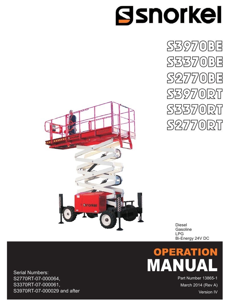 Snorkel S3970BE Operation manual