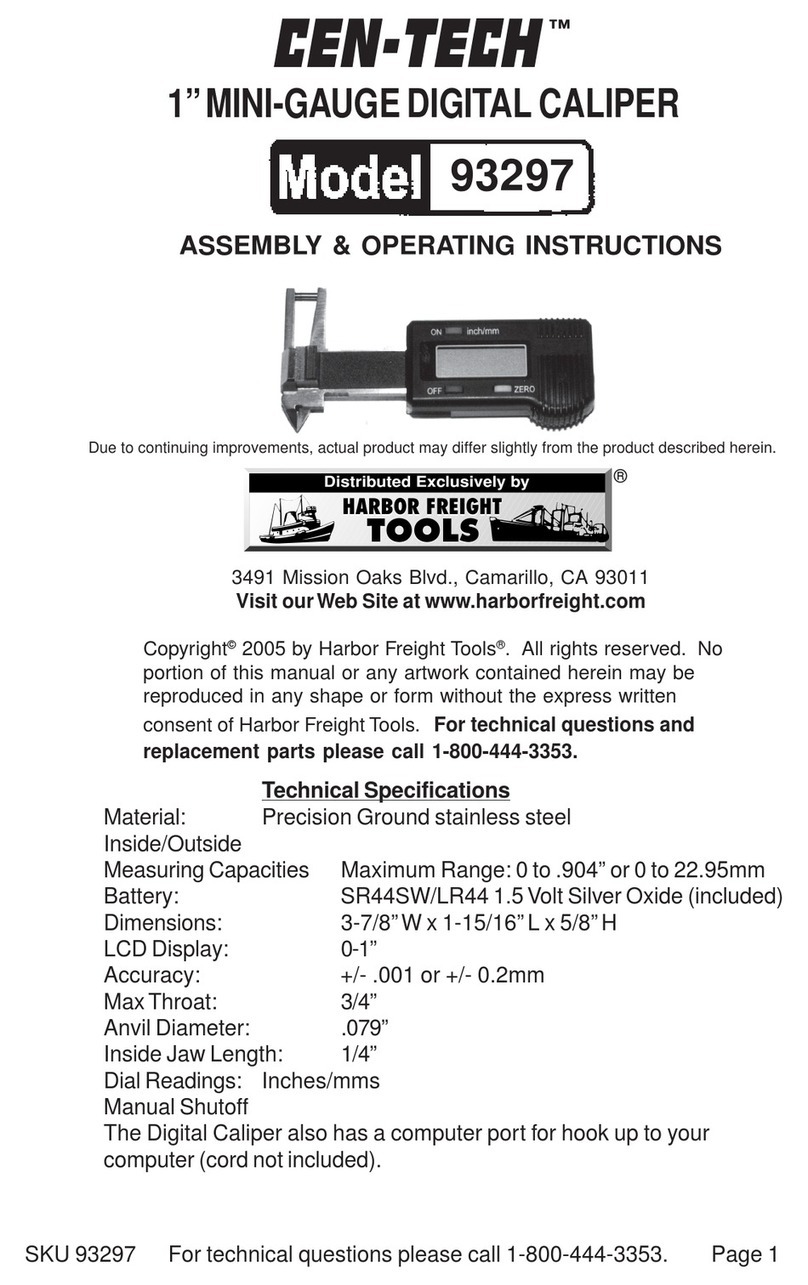 Centech 93297 Quick reference guide