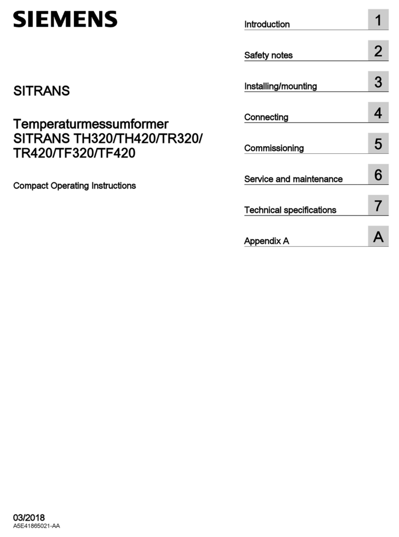 Siemens SITRANS Series Administrator guide