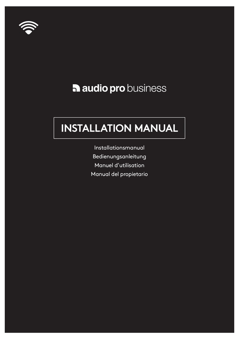 Audio Pro Business SP-1 installation manual