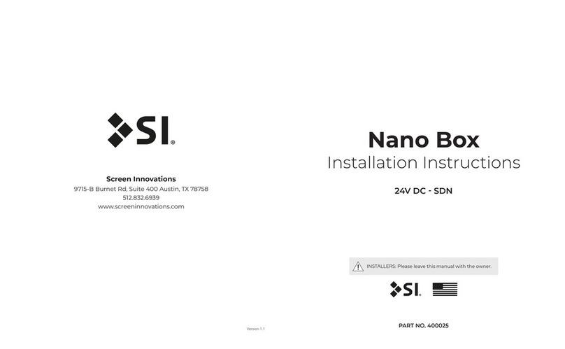 Screen Innovations Nano Box installation instructions Screen Innovations Nano Box installation instructions