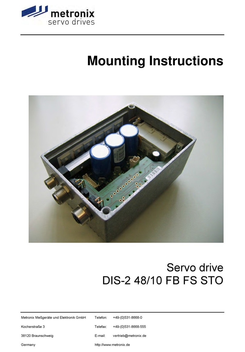 Metronix DIS-2 48/10 FB FS STO User manual