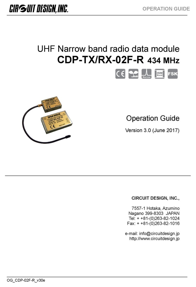 CIRCUIT DESIGN CDP-TX-02F-R User manual