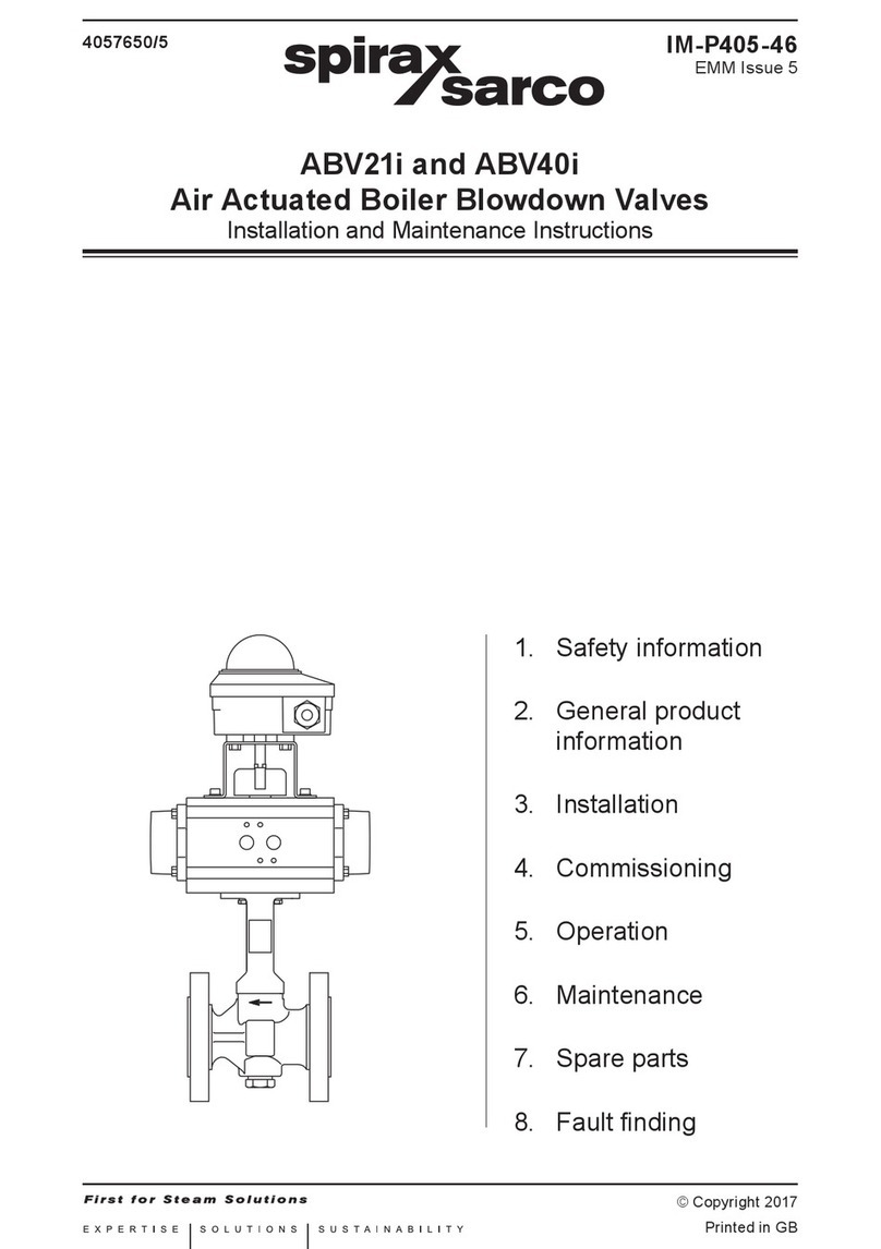 Spirax Sarco ABV21i User manual