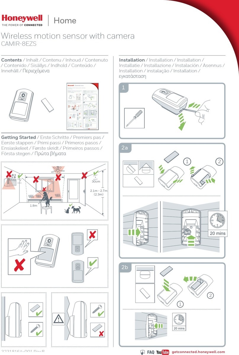 Honeywell CAMIR-8EZS User manual