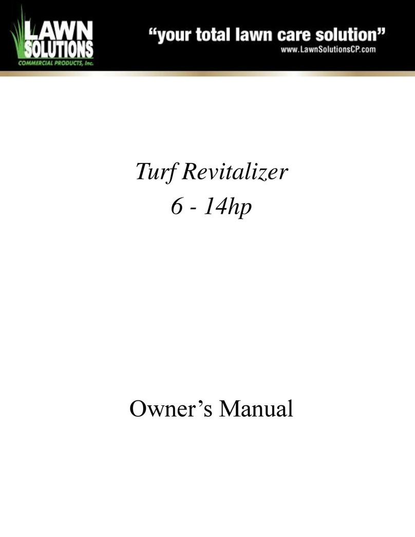 Lawn Solutions Turf Revitalizer owner's manual