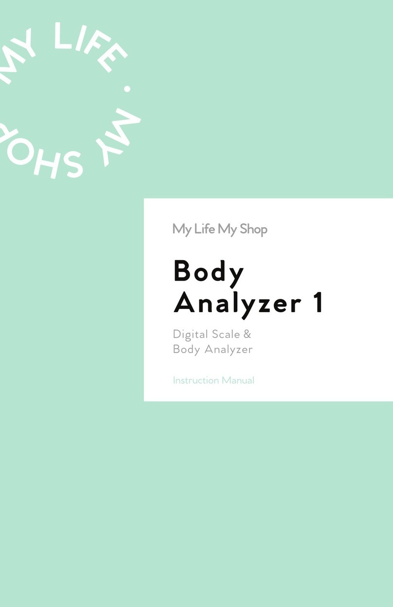 My Life My Shop Body Analyzer 1 instruction manual