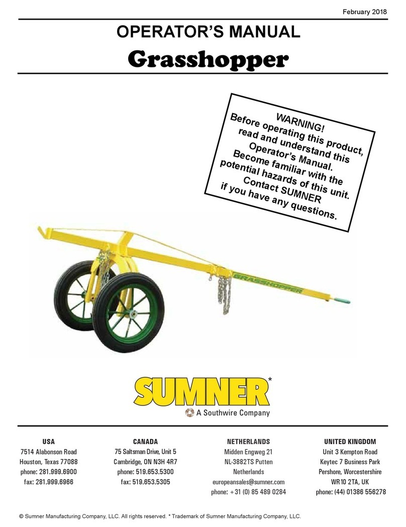 Sumner Grasshopper Operator's manual