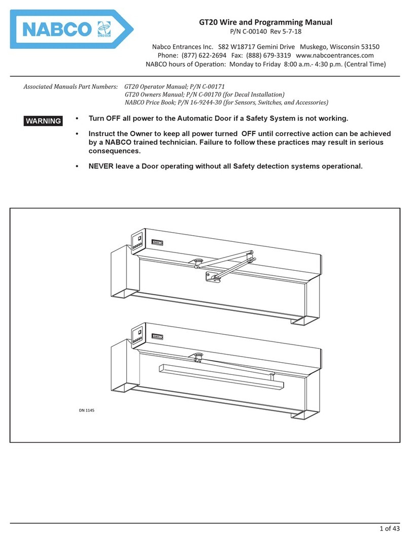 Nabco GT20 Owner's manual