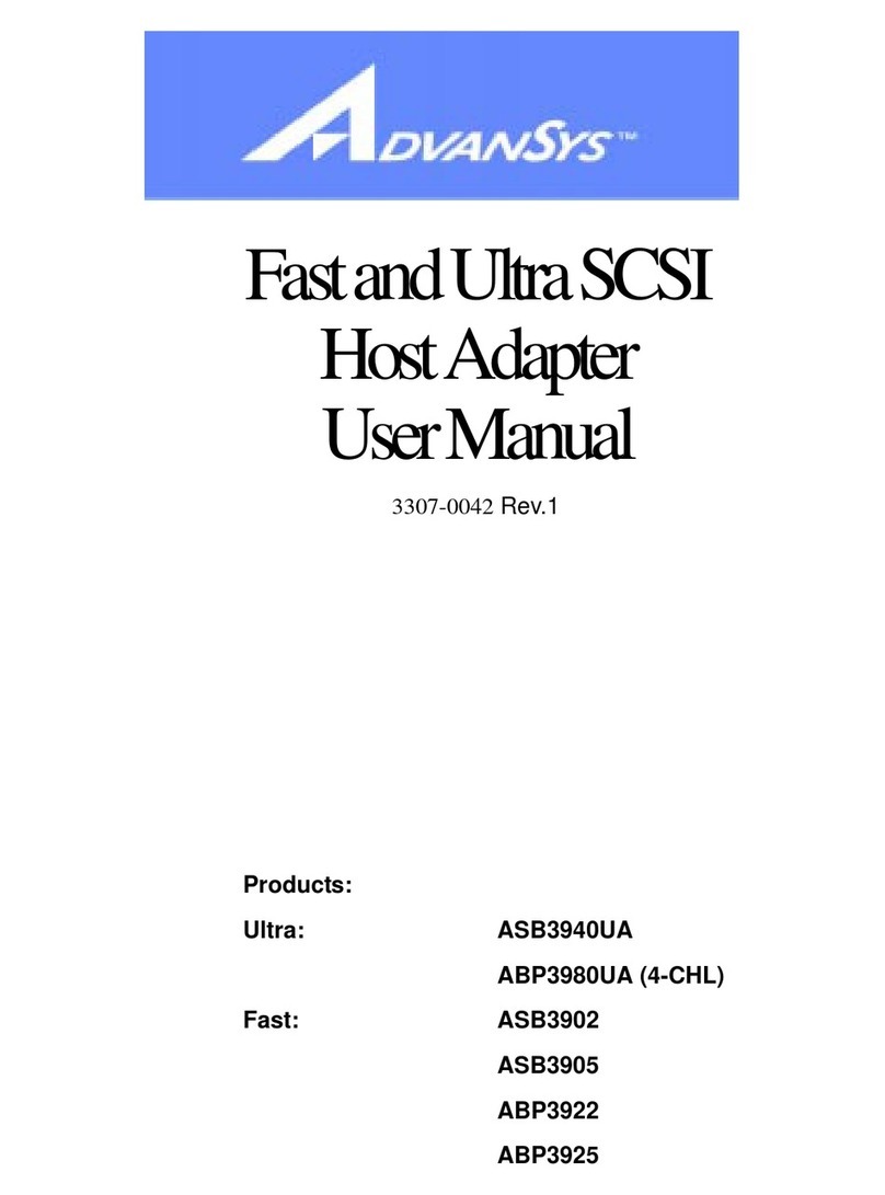 AdvanSys Ultra ASB3940UA user manual