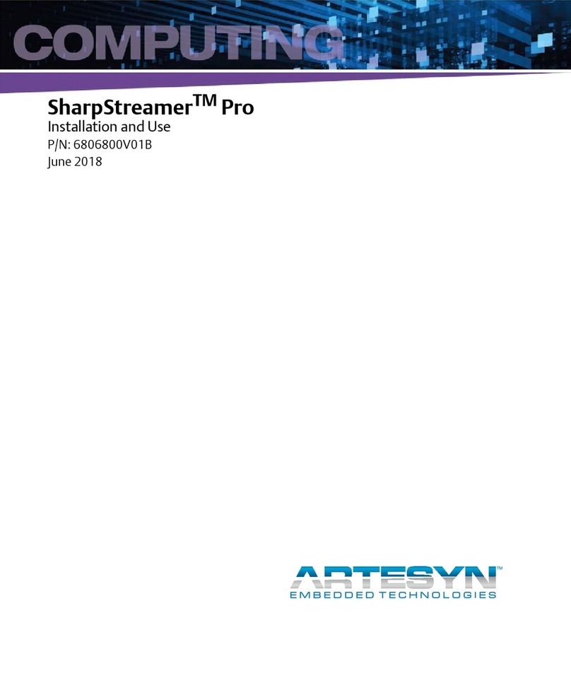 Artesyn SharpStreamer Pro Installation and use