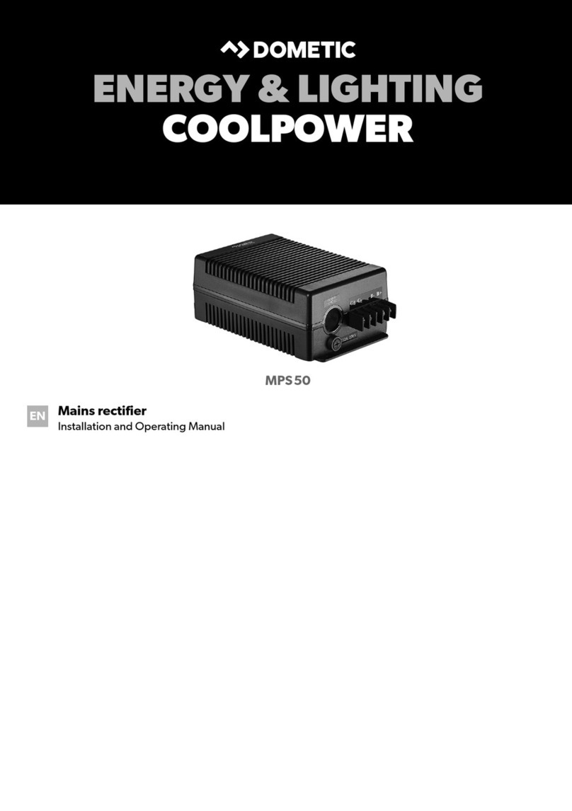 Dometic COOLPOWER MPS50 Installation and operating manual