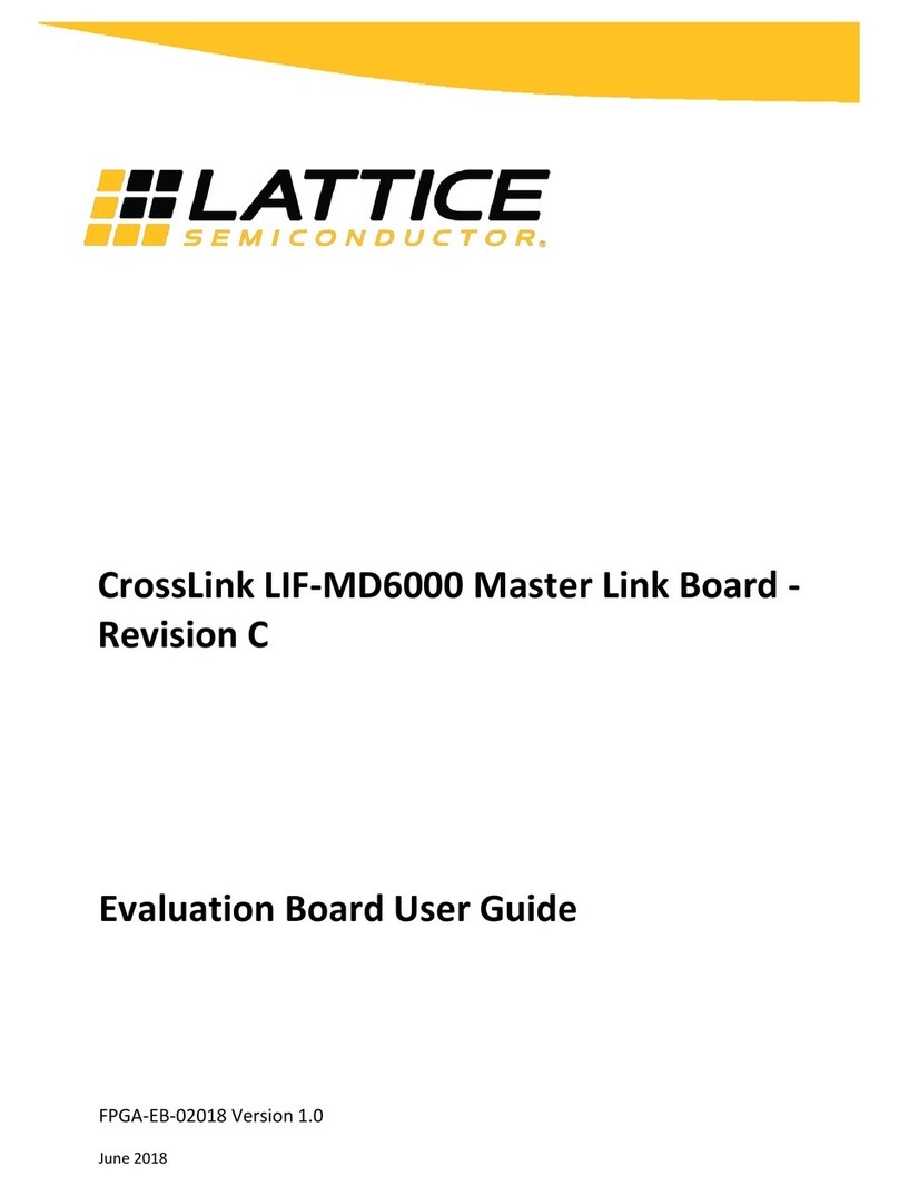 Lattice CrossLink LIF-MD6000 Master Link Board - Revision... User manual