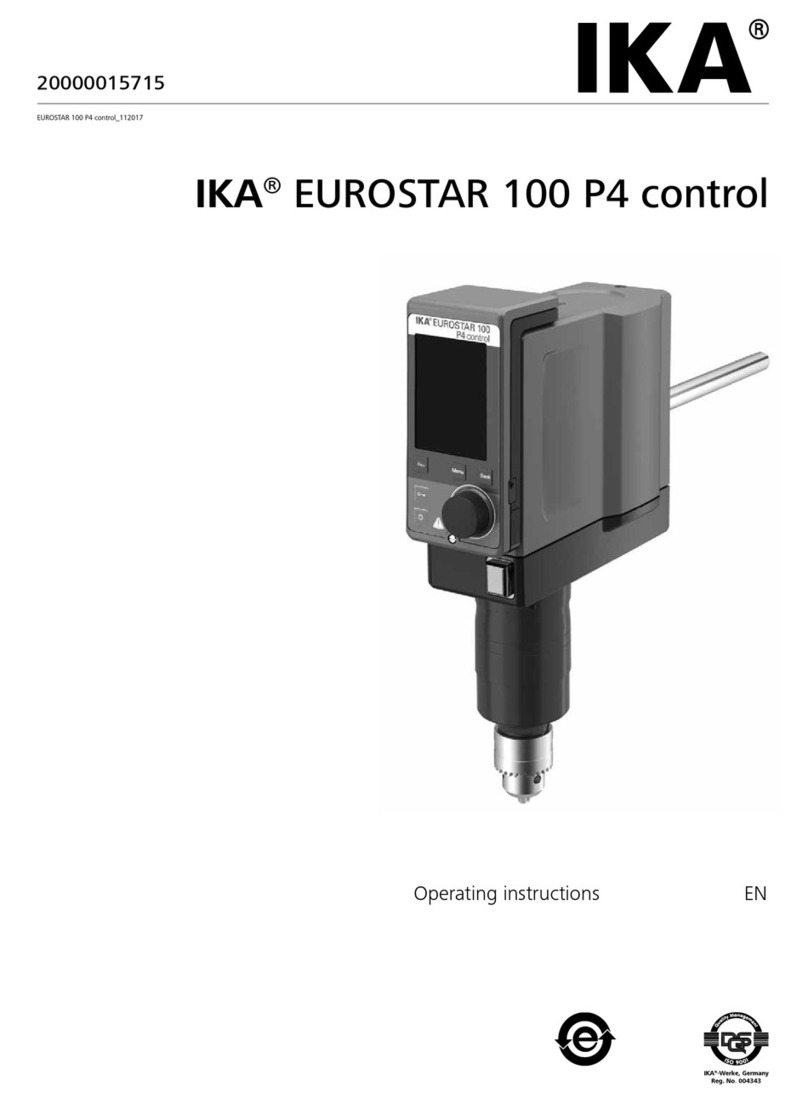 IKA EUROSTAR 100 P4 control User manual
