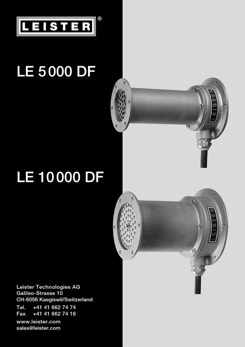 Leister LE 5000 DF operating instructions