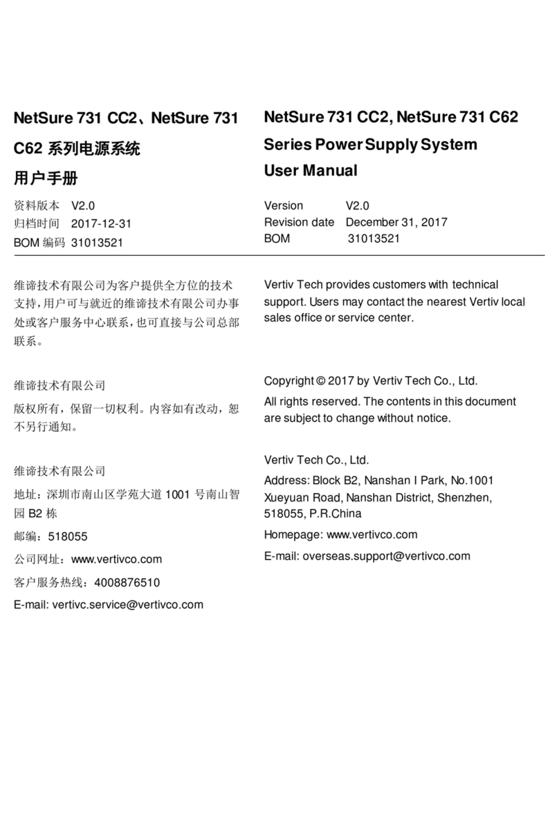 Vertiv Tech NetSure 731 CC2 Series user manual