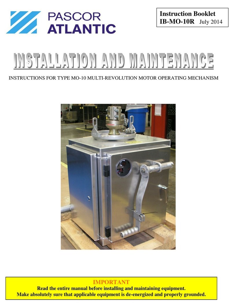 PASCOR ATLANTIC MO-10 Instruction Manual
