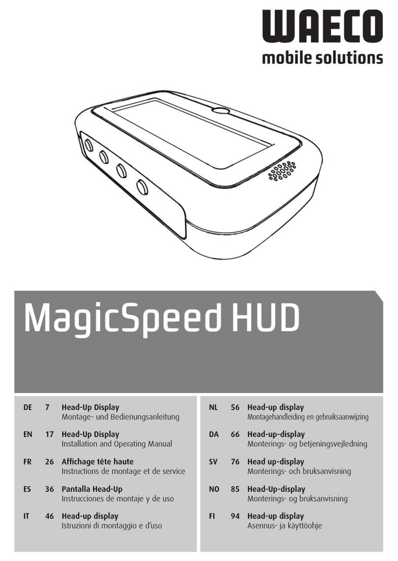 Waeco MagicSpeed HUD User manual